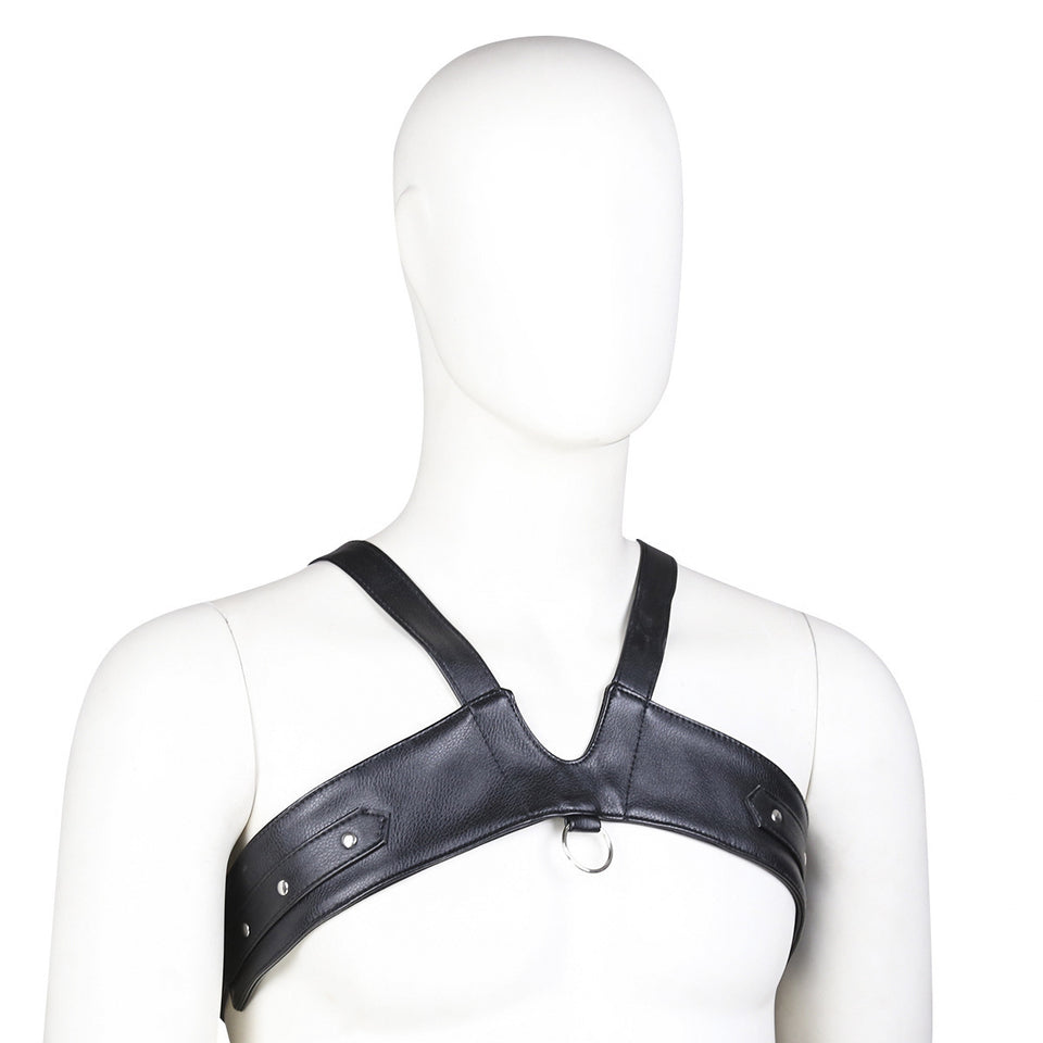 Men's Chest Strap Fierce Men's Leather Adjustable Strap