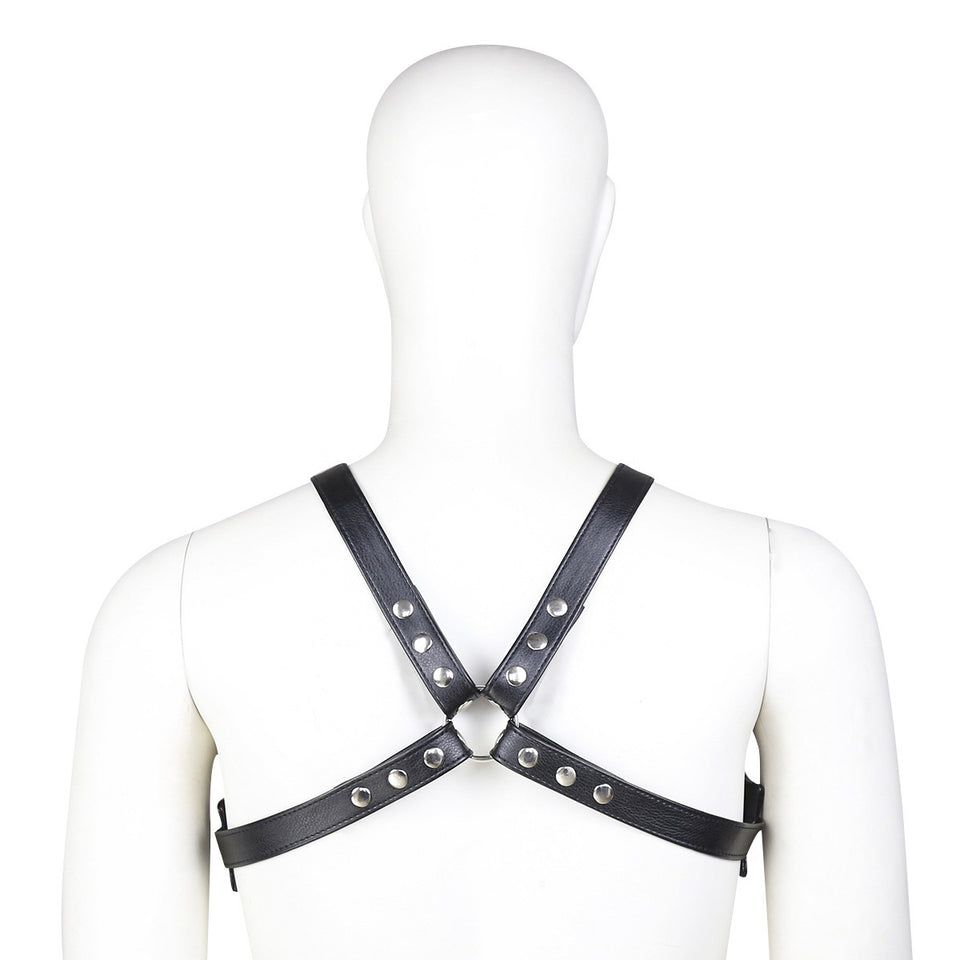 Men's Chest Strap Fierce Men's Leather Adjustable Strap